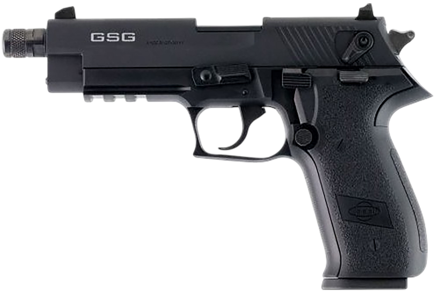 GSG GERG2213TFFA FireFly  22 LR 13+1 4.90" Black Threaded Barrel Black Aluminum Serrated Slide Black Aluminum Frame w/Picatinny Rail Textured Grip