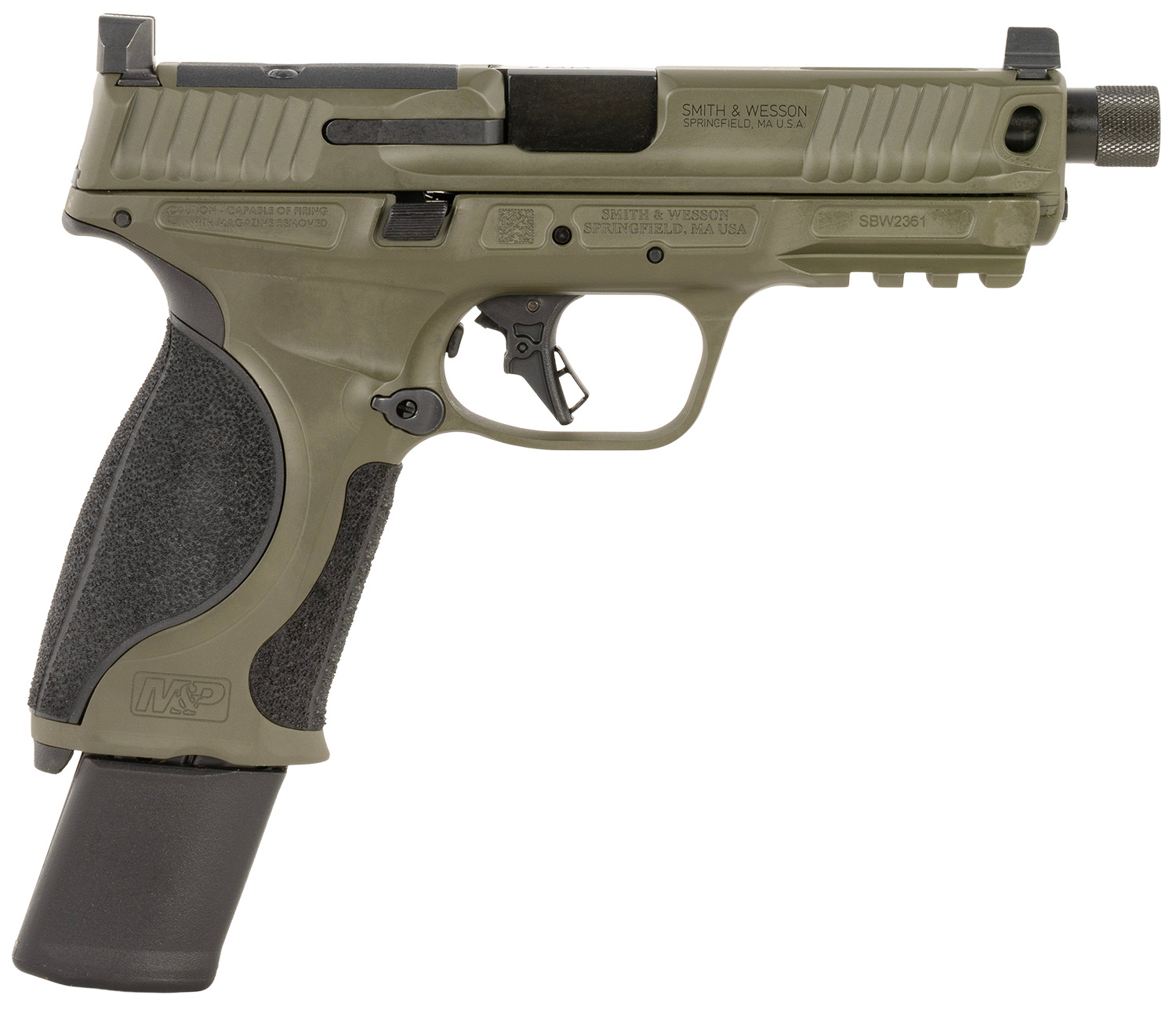 S&W PC M&P9 2.0 14646 9MM MTL NTS THD BBL 23R ODG