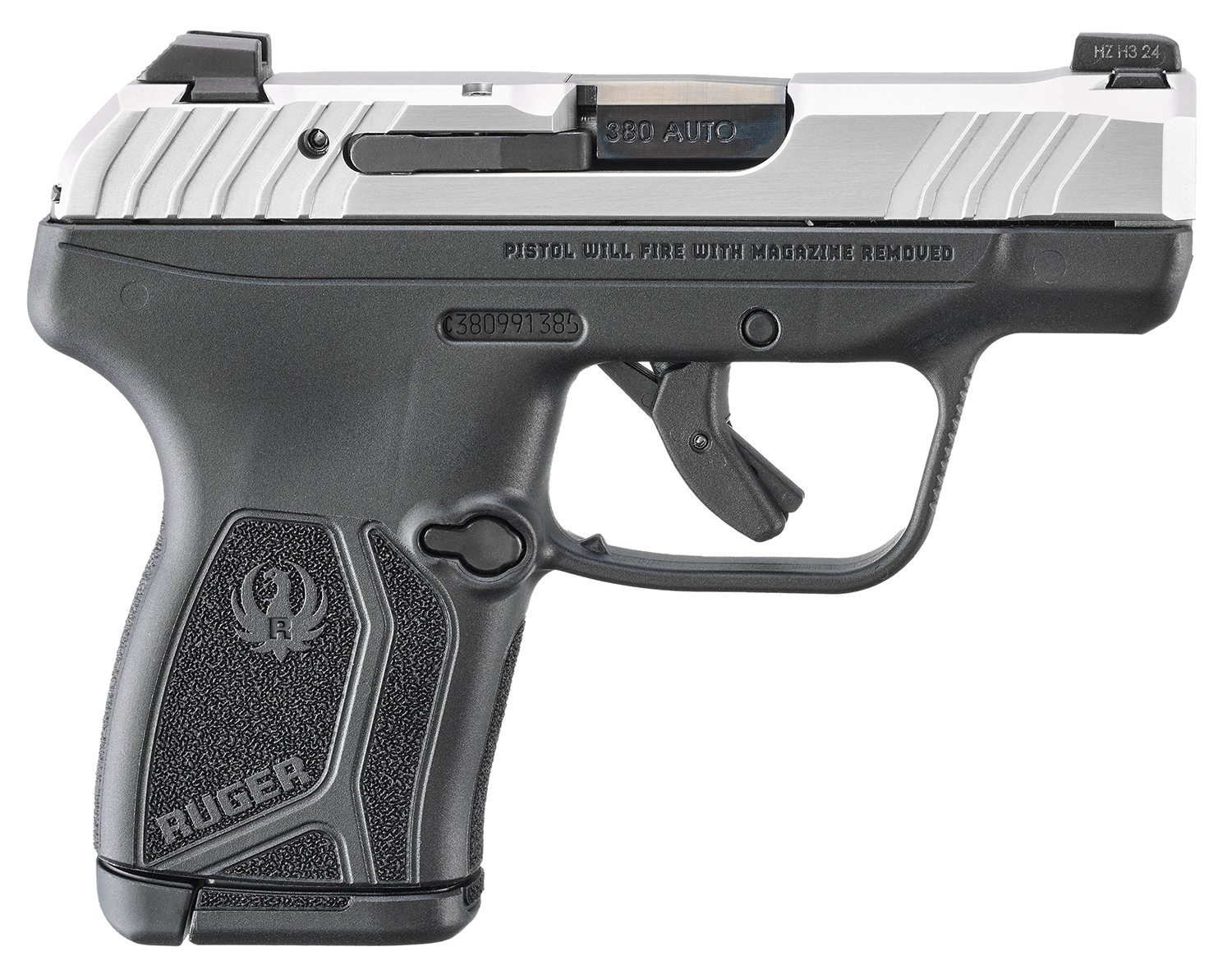 Ruger LCP Max .380 ACP 2.8" Stainless/Black