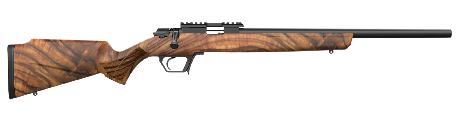 Retay USA ASD22-SWAL-16 Asend Hunter 22 LR 10+1 16" Black Heavy Barrel, Black Chrome Receiver w/Picatinny Rail, Turkish Walnut Fixed Stock