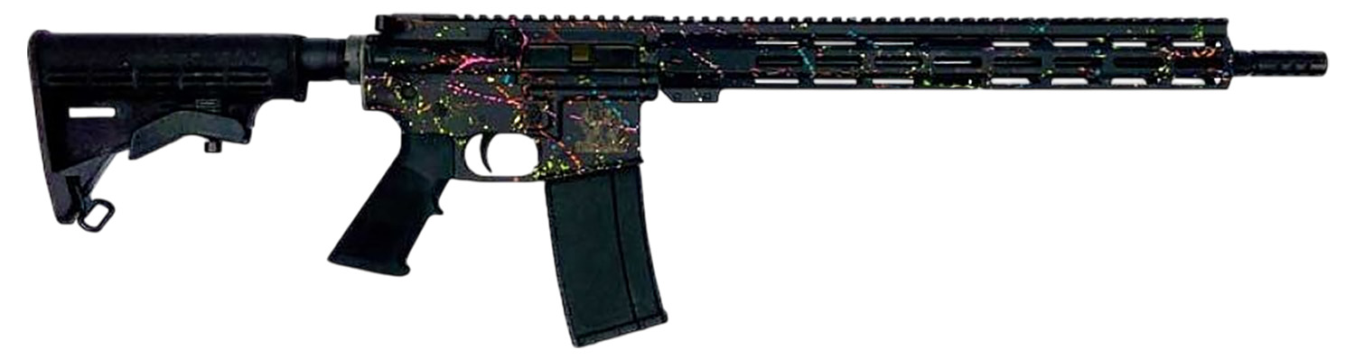 GL15223SBLK GLFA 223 Wylde Rifle 16" 1:8 Twist HBAR Cerakote Aluminum 7075 0.750 Gas Block 15.25" Full Picatinny Rail