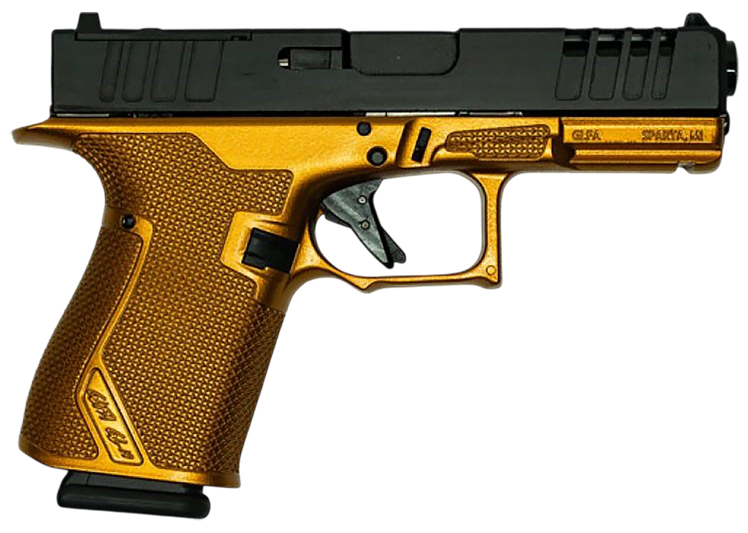Great Lakes Firearms GL19GCPR Striker  Compact Frame 9mm Luger 15+1 4" Black Nitride Barrel, Optic Cut/Serrated/Window Cut Slide, Polymer Frame, RMR Footprint, Ambidextrous