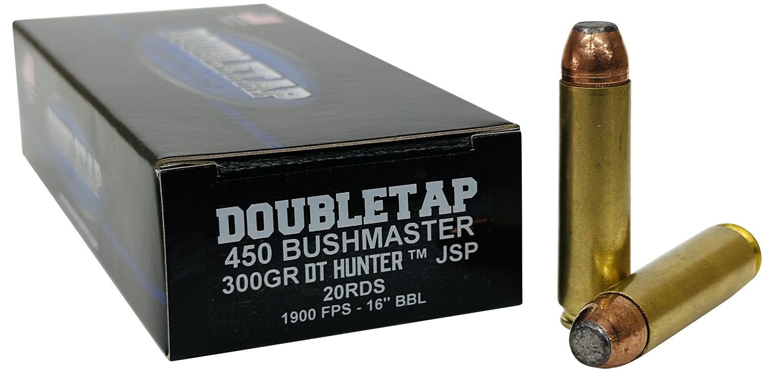 DoubleTap Ammunition 450B300SP 450Bushmaster 300gr Jacketed Soft Point 20 Per Box/25 Case