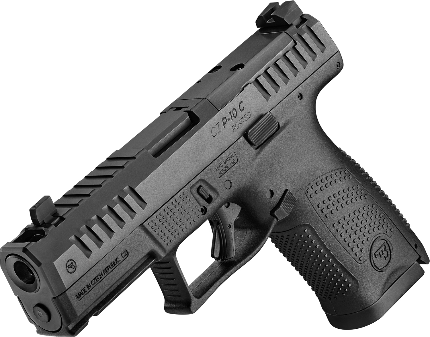 CZ P-10 C Optic Ready 9mm Pistol 4 in. 15+1 Integral Compensator Ported Slide - Superbly Flat 2 CZ P-10 C Optic Ready 9mm Pistol 4 in. 15+1 Integral Compensator Ported Slide - Superbly Flat - Image 2