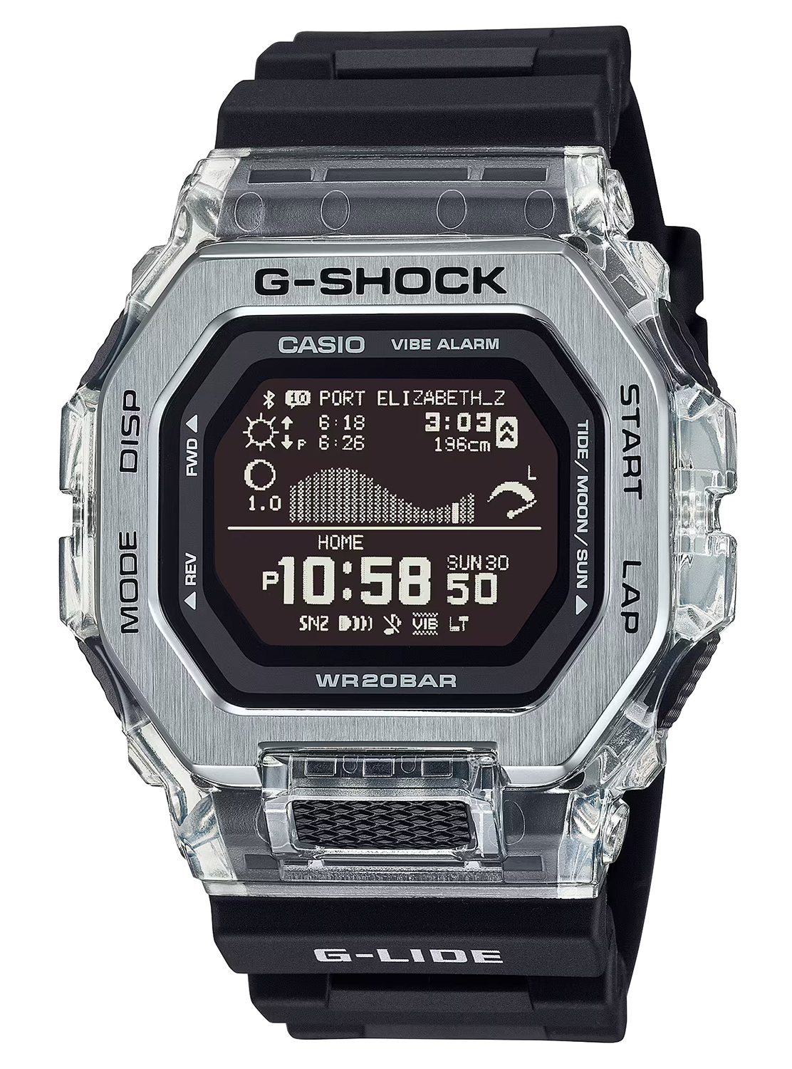 GSHOCK GBX-100S-1CR DIGITAL G-GLIDE BLK