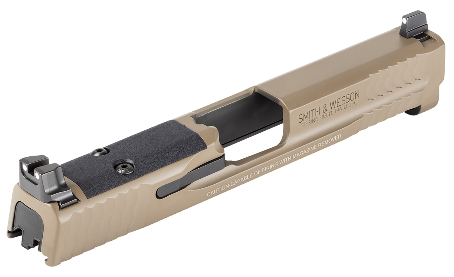 Smith & Wesson 14478 Slide Assembly Fits S&W Shield 9mm Flat Dark Earth Optic Ready/Serrated Slide