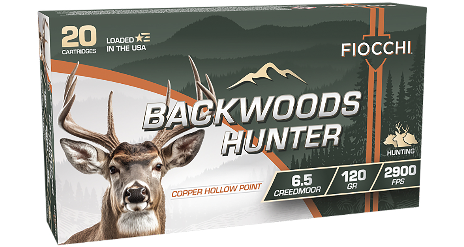 Fiocchi Backwoods Hunter Rifle Ammunition 6.5 Creedmoor 120gr HP 2900 fps 20/ct