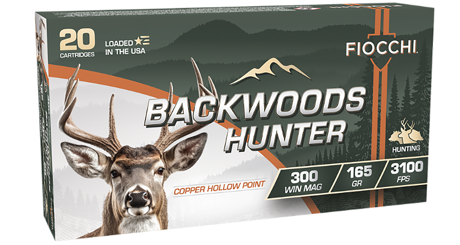 Fiocchi Backwoods Hunter Rifle Hunter .300 Win Mag 165gr CHP 3100 fps 20/ct