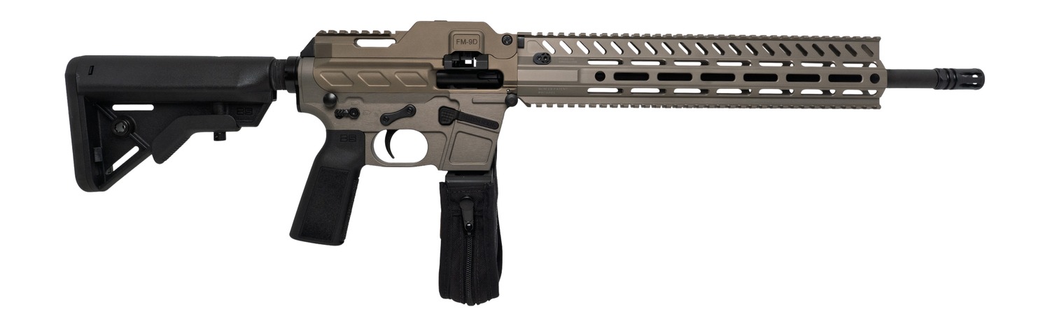 Freedom Ordance FM9D16-FDE FM9D 9mm Luger 33+1 16" Black Anodized Barrel, Flat Dark Earth Anodized