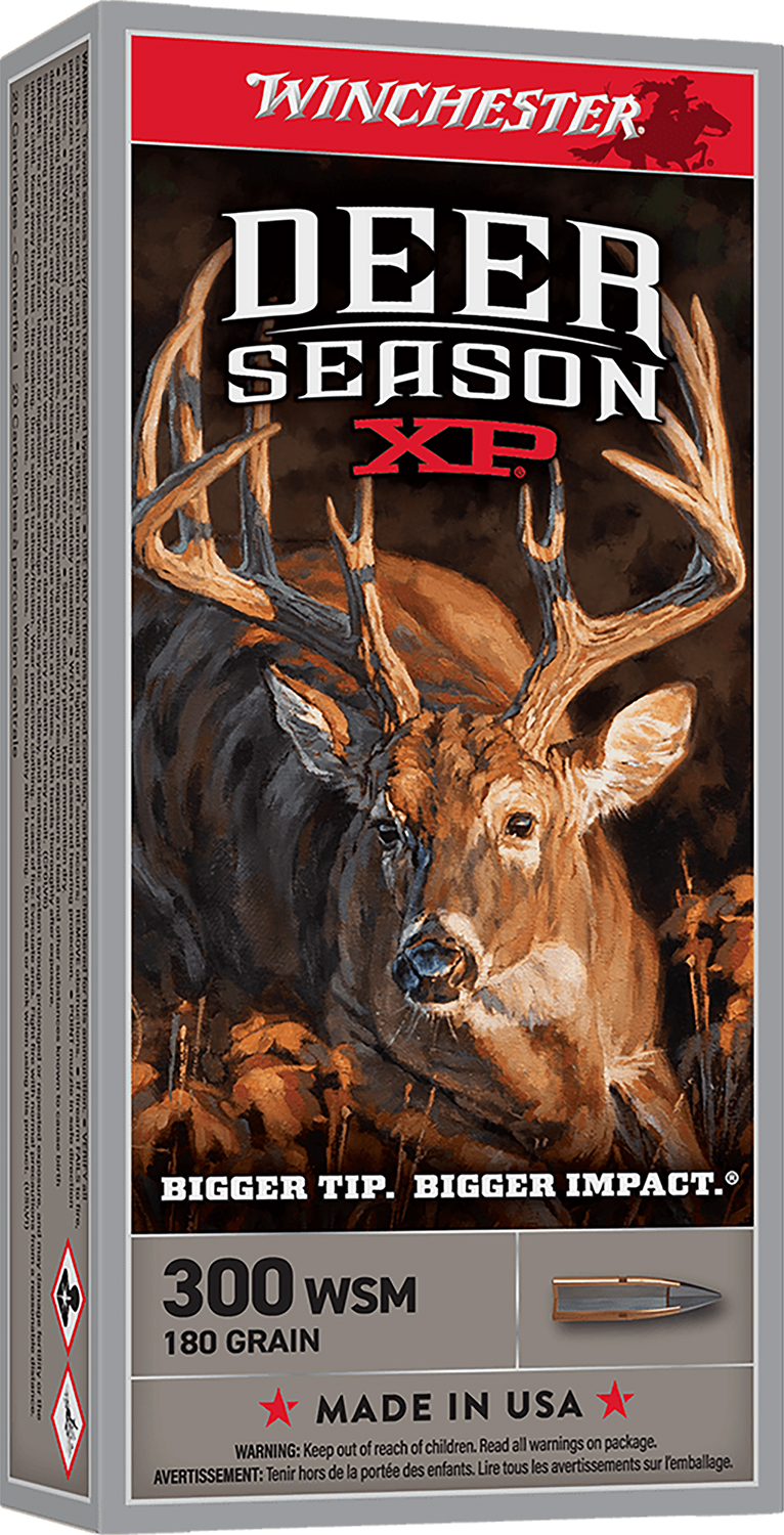 Winchester Deer Season XP Rifle Ammunition .300 WSM 180gr PT 2900 fps 20/ct