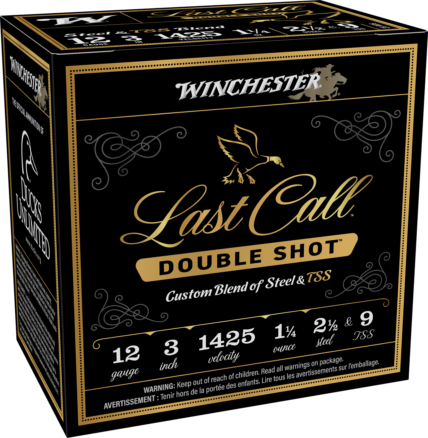 Winchester Last Call Double Shot Shotshells 12 ga 3 1-1/4 oz 1425 fps #2.5 Shot 25/rd