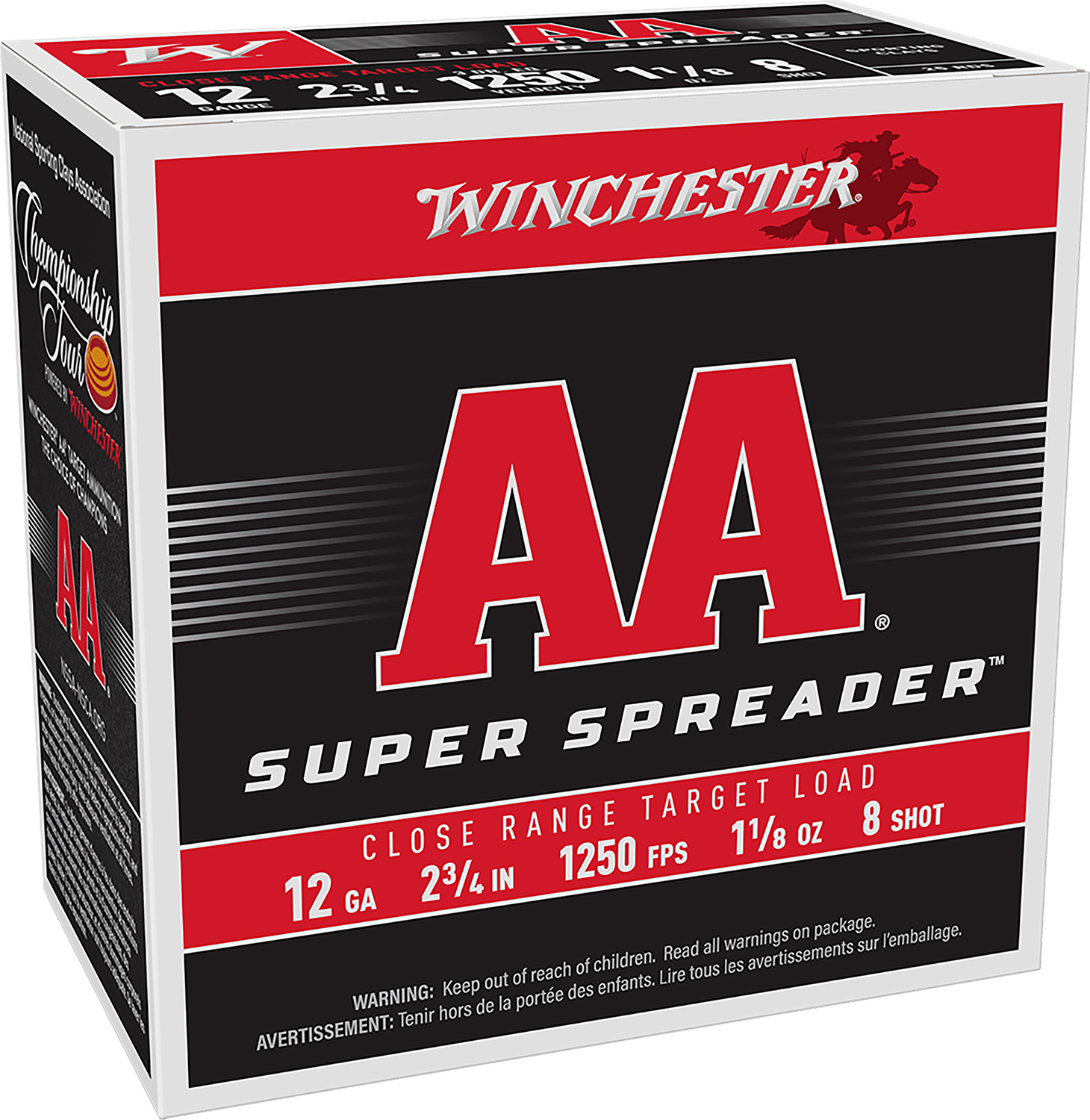Winchester Light Target 12ga 2-3/4 1-1/8oz 1250 fps 25/ct