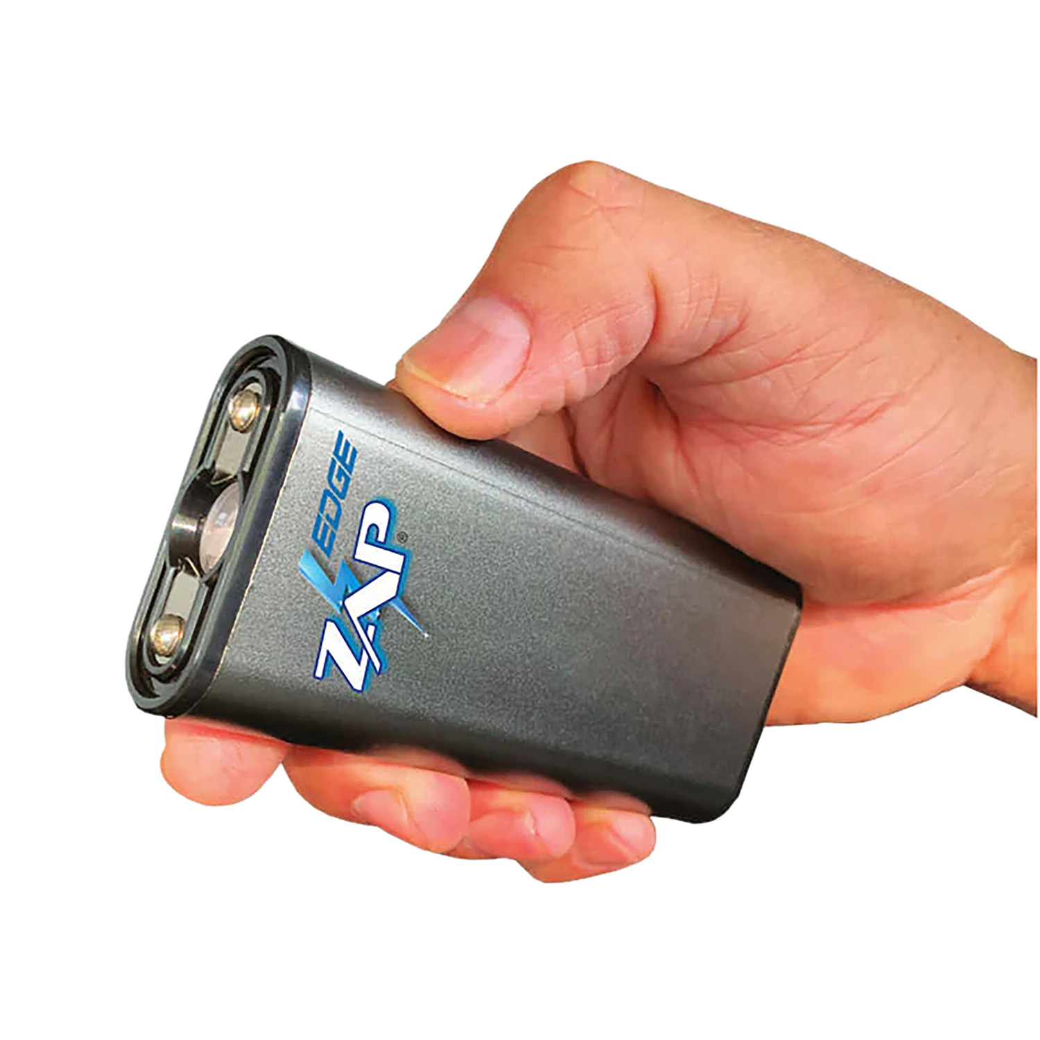 PS PRODUCTS ZAP Edge Gun Metal Rechargeable Stun Gun (ZAPEDGEGM) - DNZ Products
