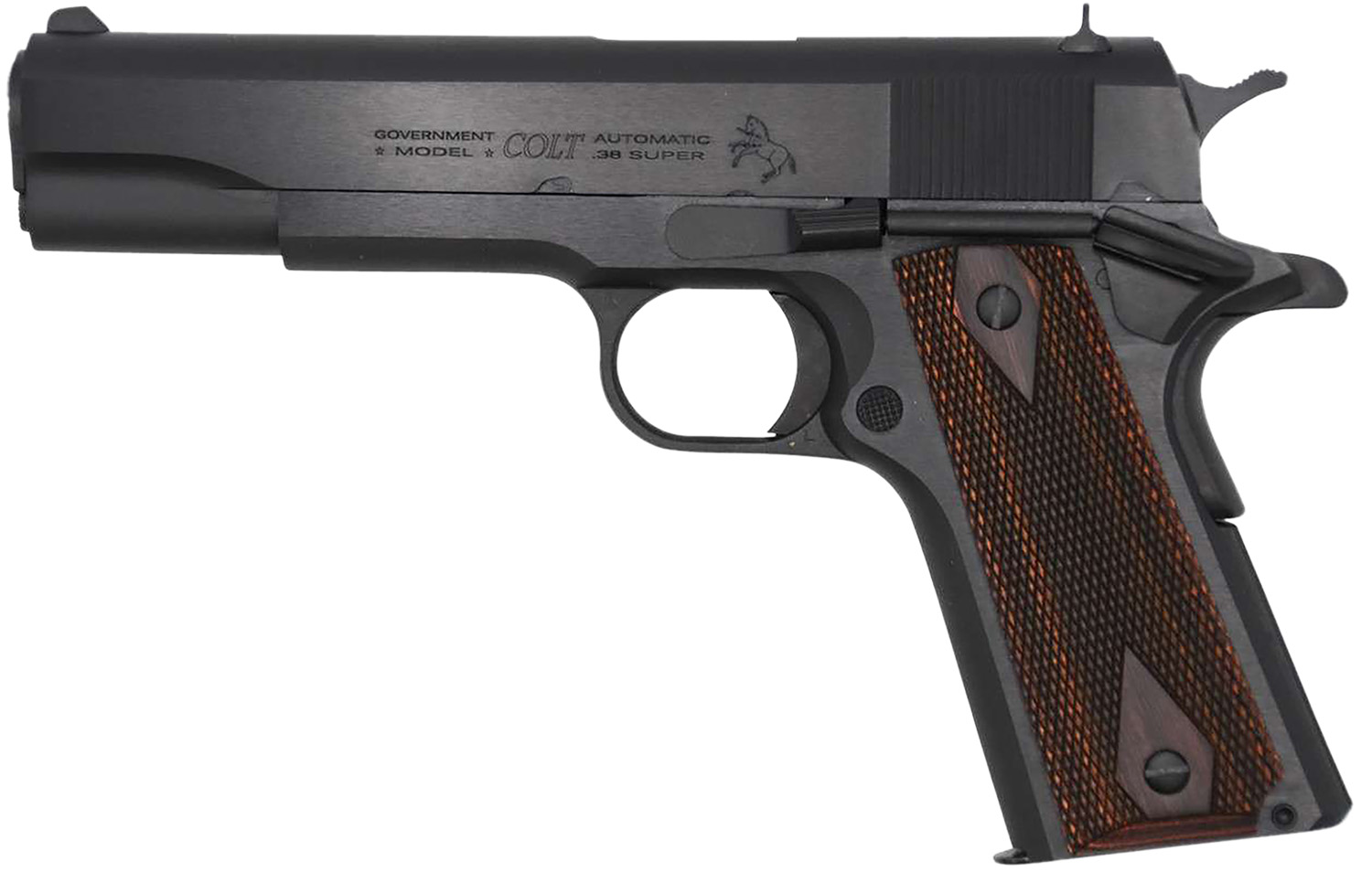 Colt O1911C38RB 1911 Pistol 38 Super 5" Royal Blue Finish - Colt - 38 Super