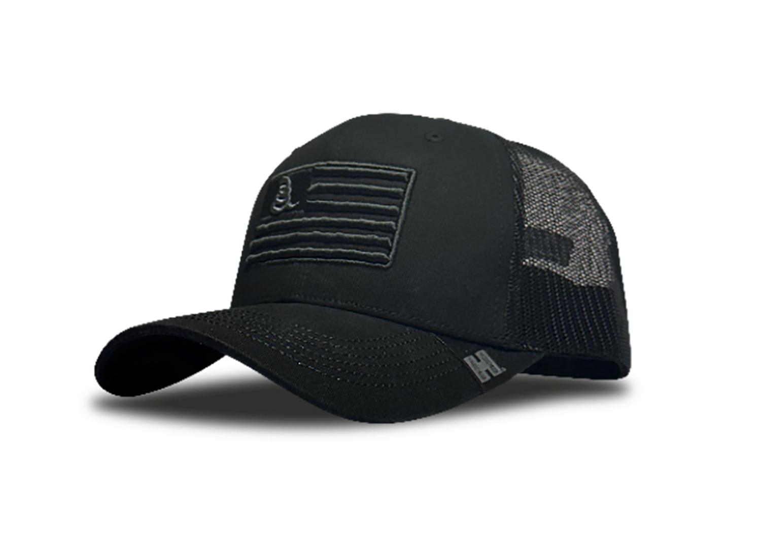 Hornady Gear 33290 Trucker Black Gadsden Flag