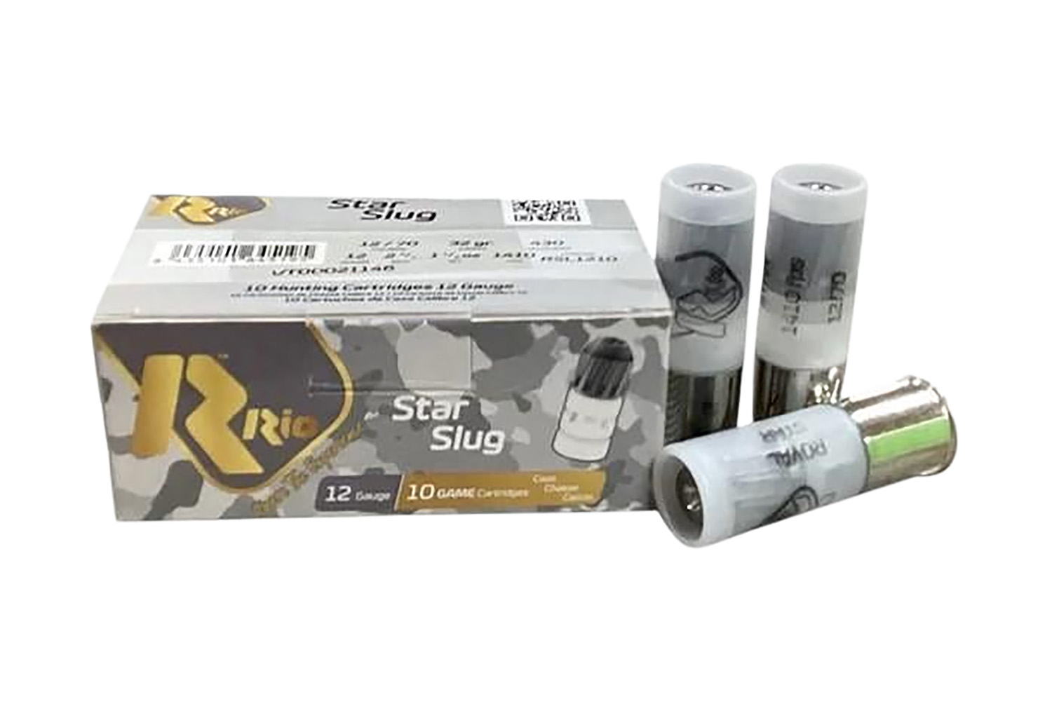 Rio Star Shotshell 12 ga 2-3/4 1-1/8 oz 1410 fps Slug 10/ct