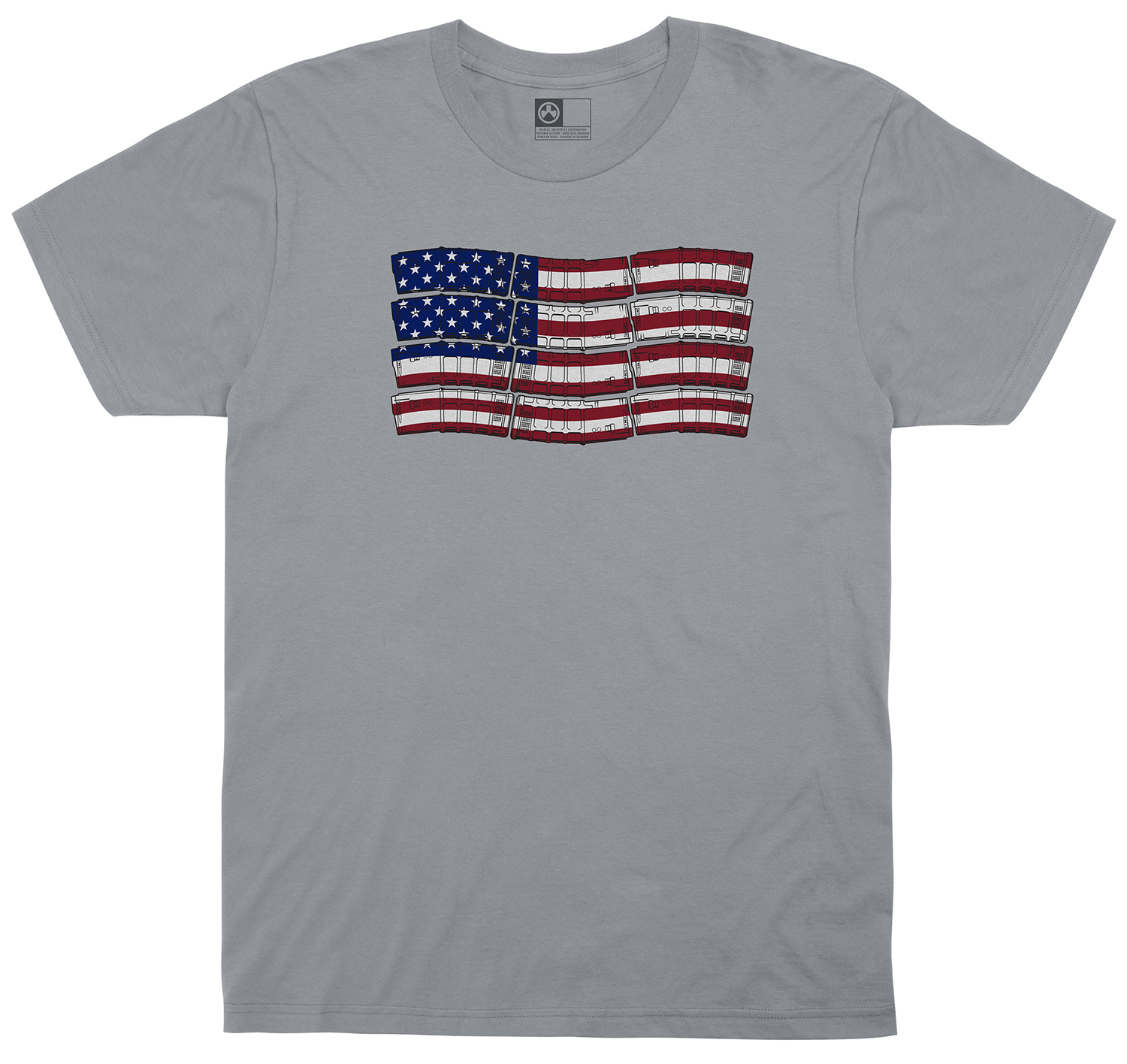 Magpul MAG1180-010-S PMAG-Flag Cotton T-Shirt Charcoal Small