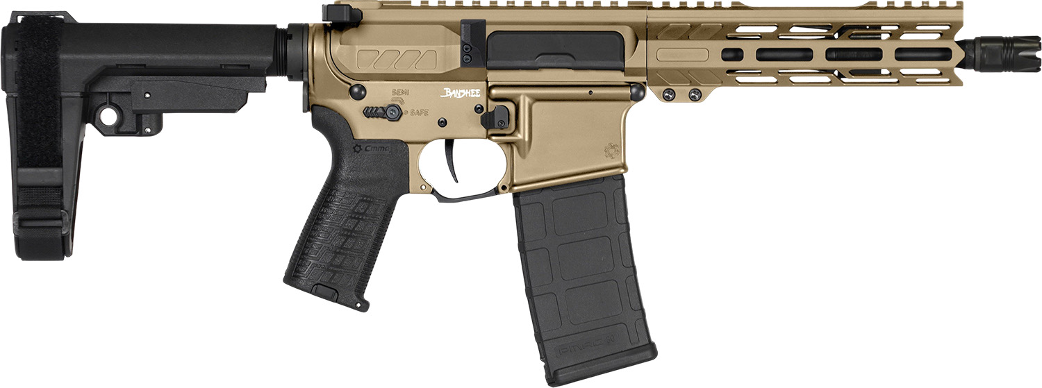 CMMG PISTOL BANSHEE MK4 300AAC 8 30RD W/RIP BRACE COYOTE TAN