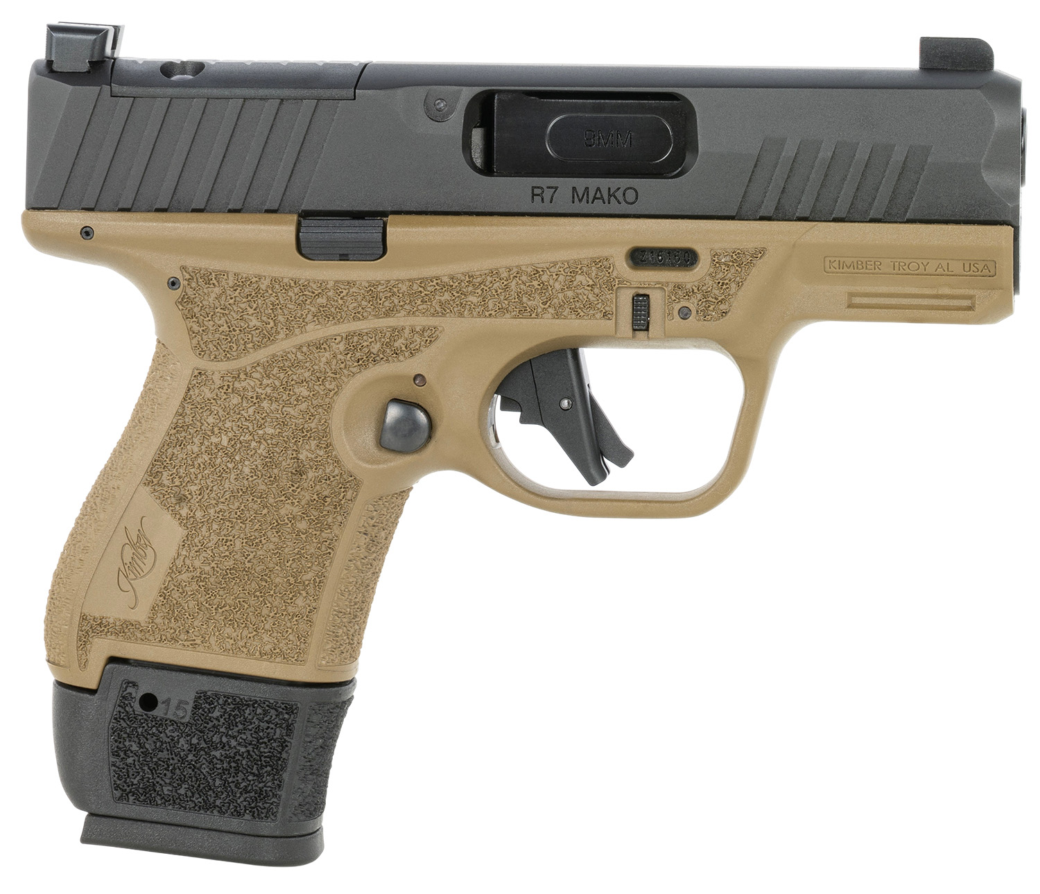 KIMBER R7 MAKO FDE OR 9MM 11/15RD