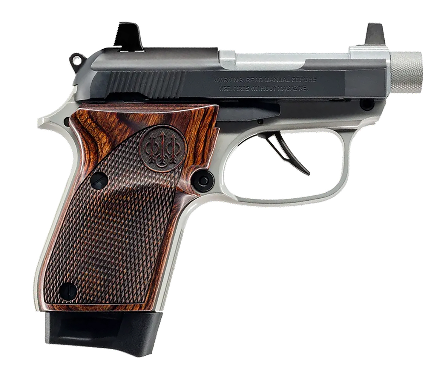 Beretta USA J30X32R8M1 30X Get Home Bag Micro-Compact Frame 32 ACP 8+1 2.90" Inox Barrel, Black Carbon Steel Serrated Slide, Inox Aluminum Frame, Textured Wood Grip
