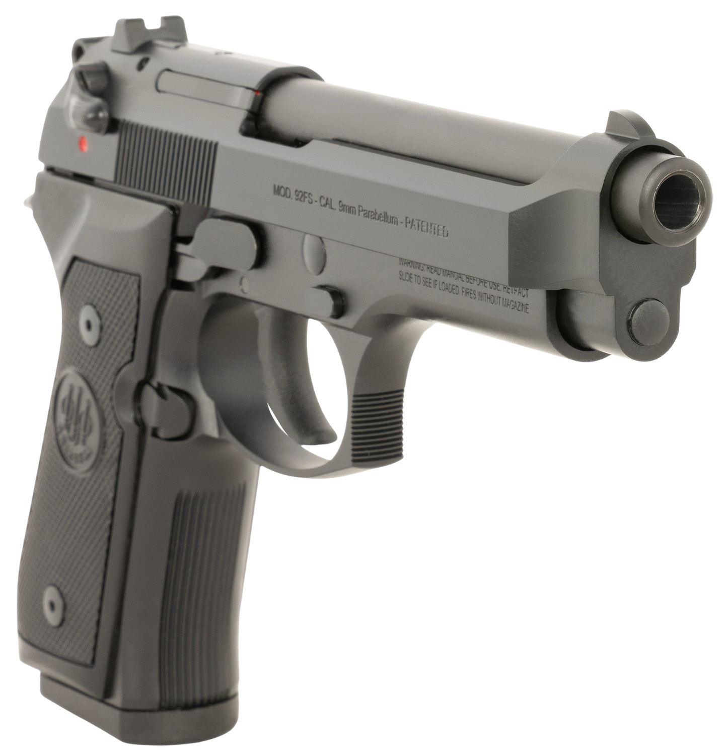Beretta 92FS 9mm 4.9in 10rd Black — Proven Full Size Service Pistol 4 Beretta 92FS 9mm pistol in black with 4.9 inch barrel and polymer grips