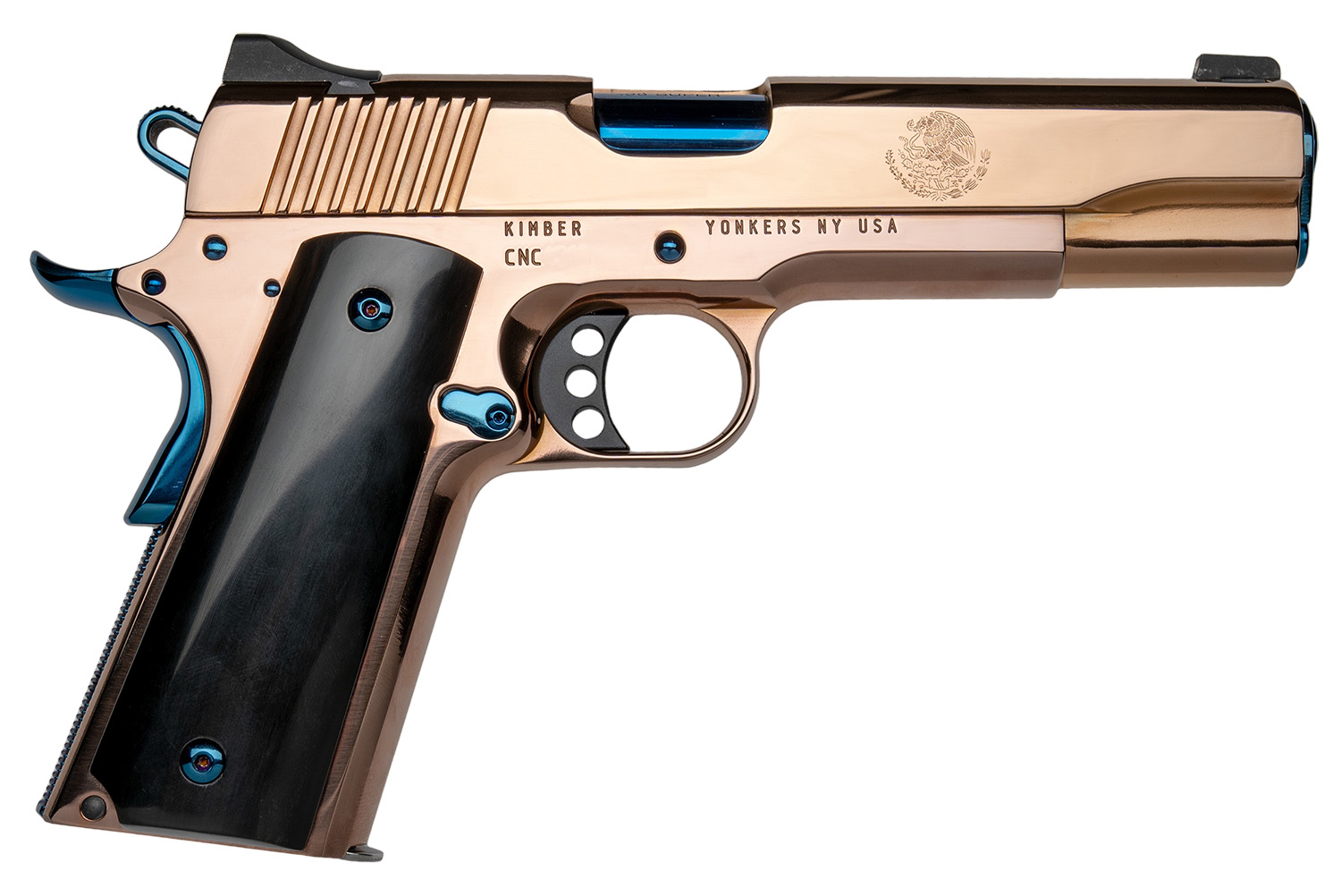 CNC CNCELREY      KIMBER 1911 38SUP  RSGLD/BLU/PVD