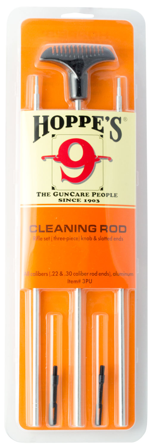 Hoppe's 3PU Rifle Cleaning Rod Multi-Caliber 34.50 w/ Swivel Handle