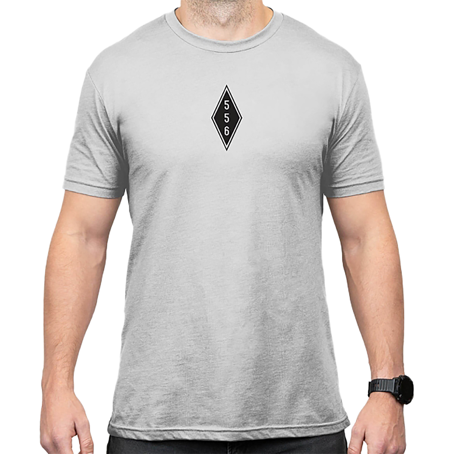 Magpul MAG1280-041-M T-Shirt Stone Gray Heather Medium Cotton/Poly Blend