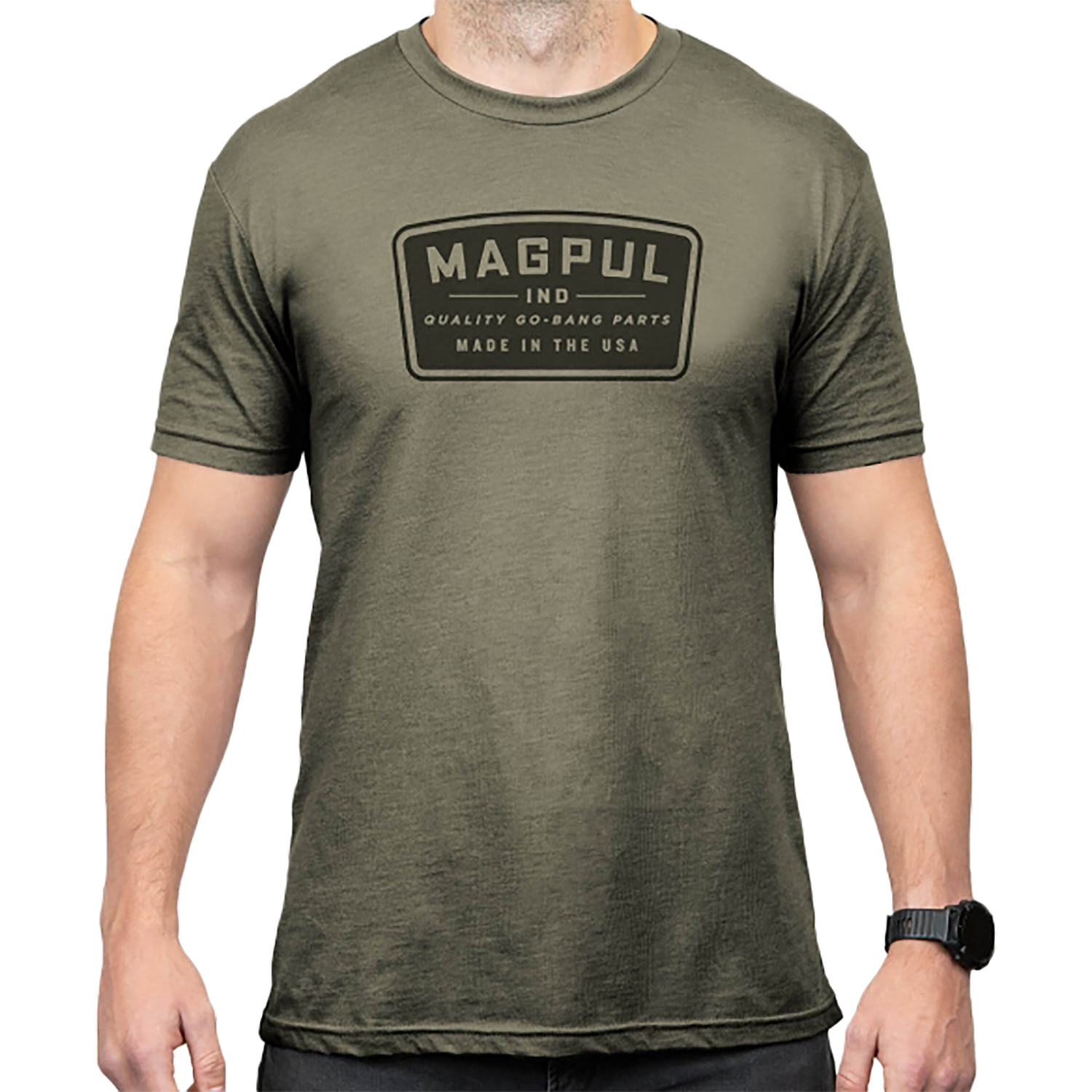 Magpul MAG1526-316-XL Go Bang Parts Olive Drab Heather Cotton/Polyester Short Sleeve XL - Magpul Industries - SHORT SLEEVE
