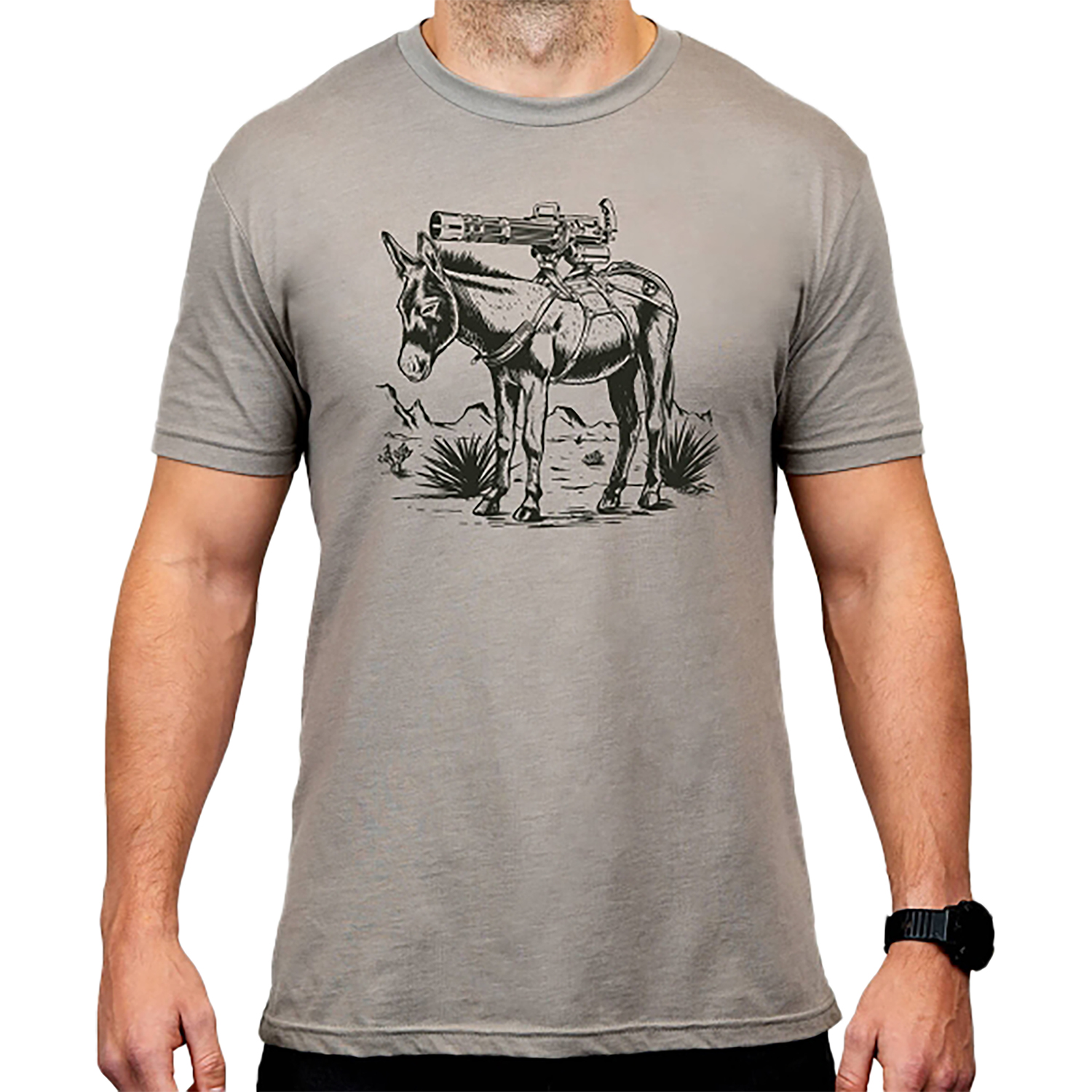 Magpul MAG1528-041-3XL Burro CVC Stone Gray Heather Cotton/Polyester Short Sleeve 3XL - Magpul Industries - SHORT SLEEVE
