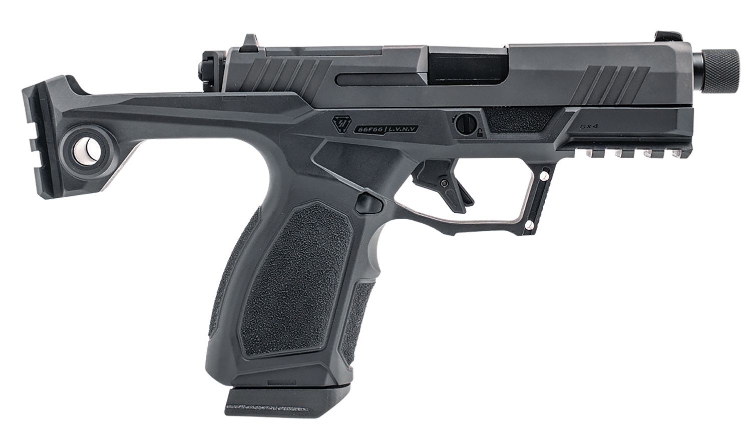 Taurus 1-GX4CRP941-10SI GX4  Compact Frame 9mm Luger 10+1 3.70" Stainless Steel Barrel, Alloy Steel Optic Ready/Serrated Slide, Stainless Steel Frame