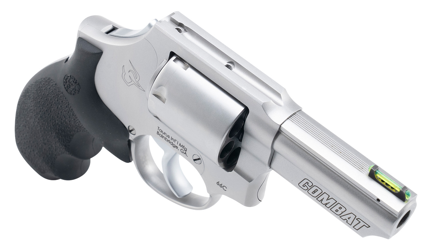 Taurus 66 Combat 357 Magnum 3 in. Matte Stainless 7-Shot Revolver - Superb Defensive Wheelgun 2 Taurus 66 Combat 357 Magnum 3 in. Matte Stainless 7-Shot Revolver - Superb Defensive Wheelgun - Image 2