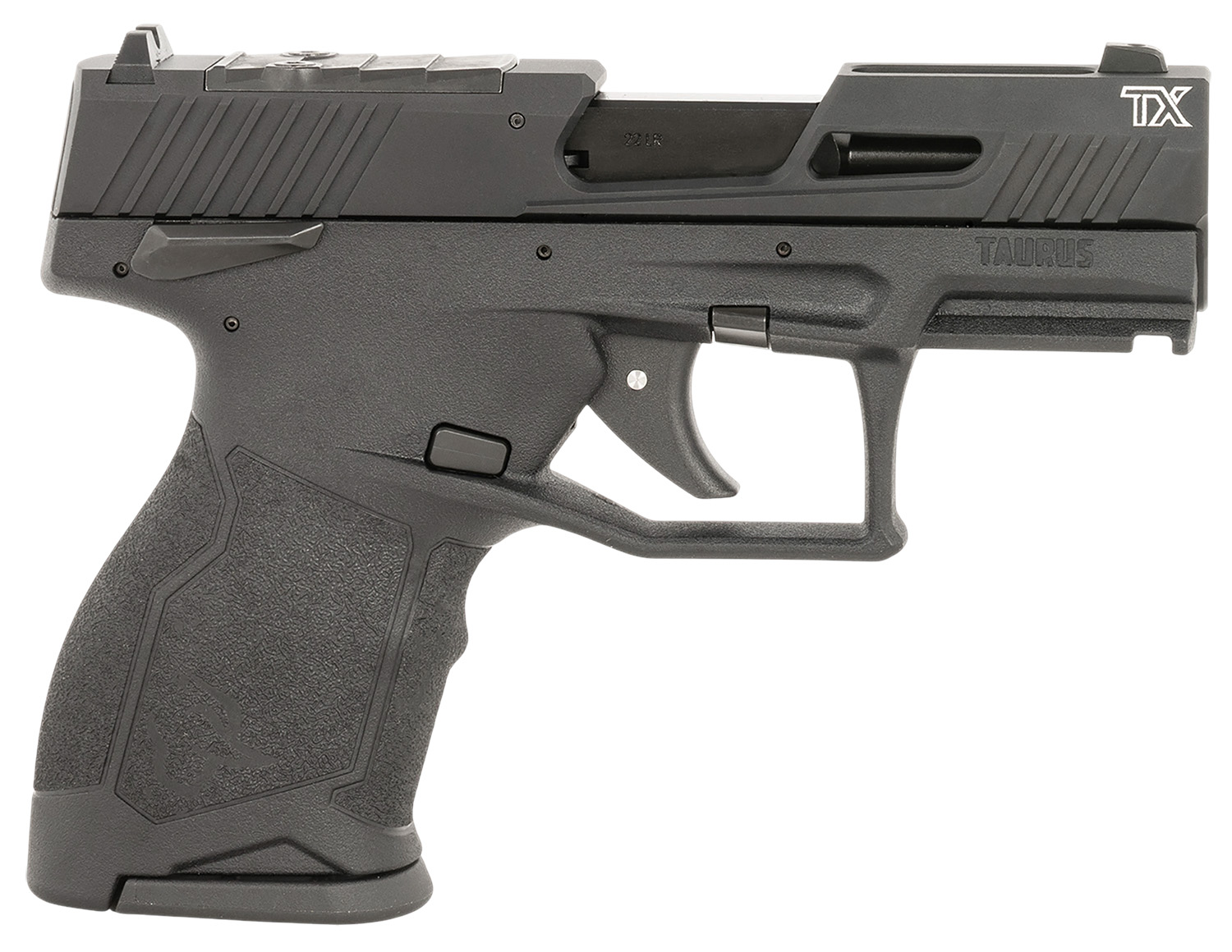 Taurus TX22 T.O.R.O. Compact Handgun .22LR 13rd Magazines(5) 3.5 Barrel Black Slide/Grip