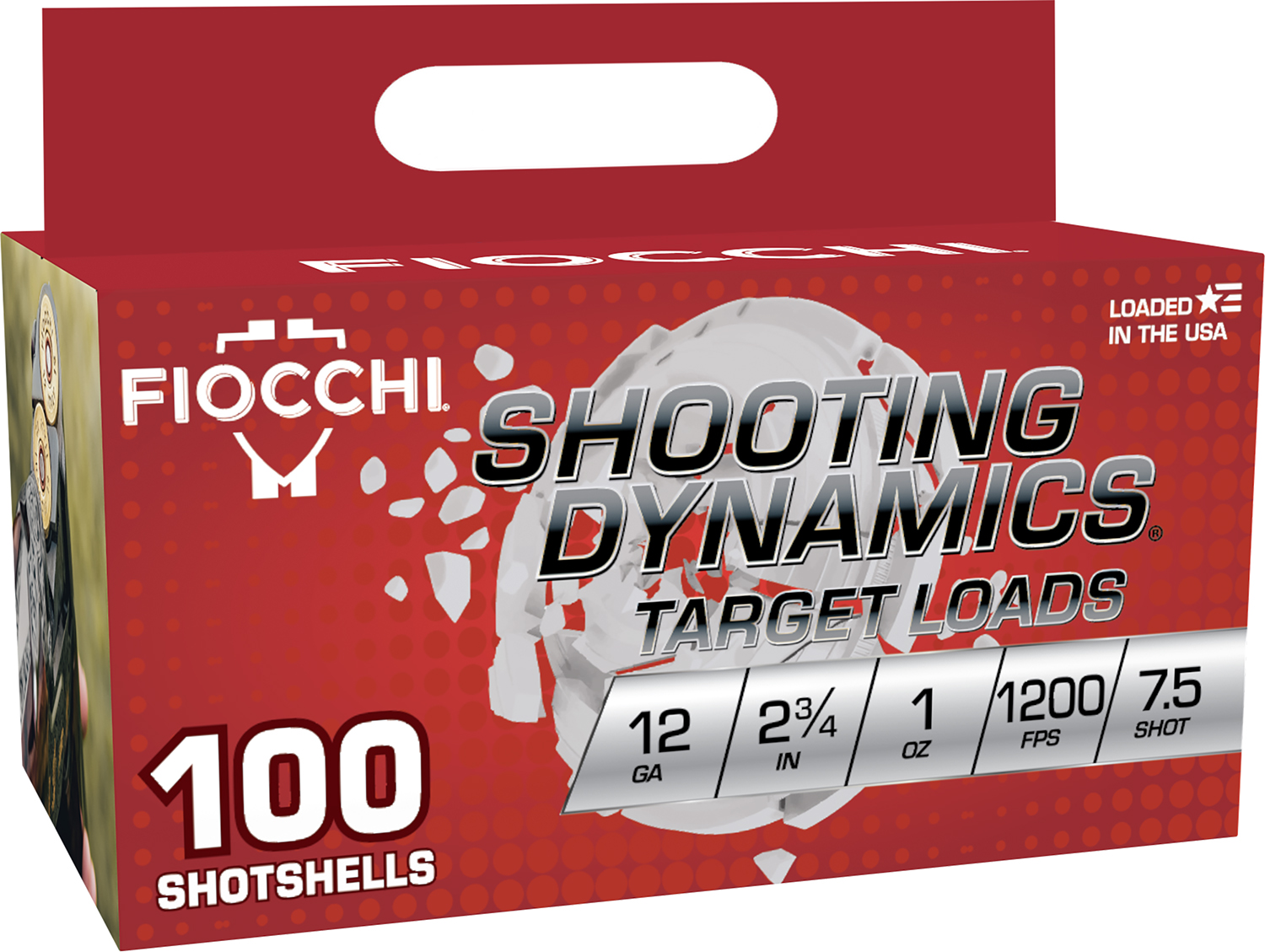 Fiocchi 12SDB17 Shooting Dynamics 12Gauge 2.75" 1oz 7.5Shot 100 Per Box/2 Case