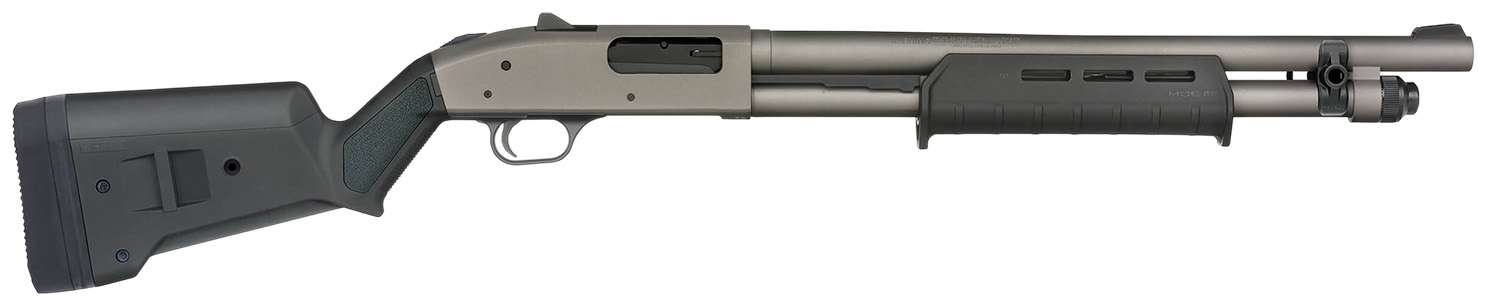 Mossberg 50795 590A1 12 Gauge Shotgun 6+1 Tungsten Grey Magpul Stock - Mossberg - 12 Gauge