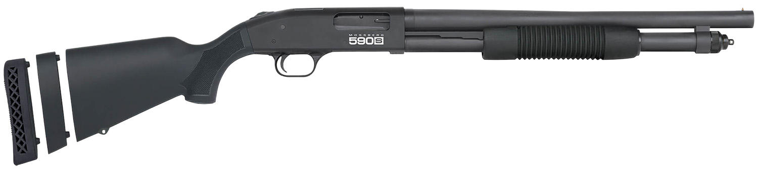 Mossberg 590S Shotgun 12 ga. 18.5 in. Black Threaded