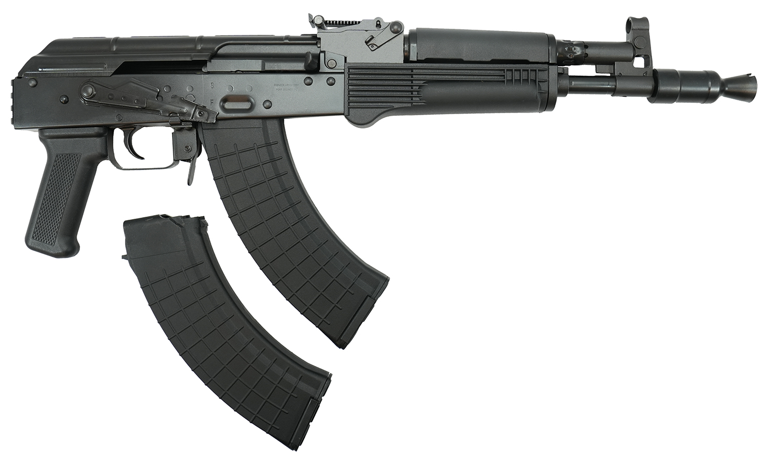 Pioneer Arms AK0031FTPROP Hellpup Pro 7.62x39mm 30+1 11.73" Black Threaded Barrel, Receiver w/Black Side Mounted Optic Rail, Rear Picatinny Rail, Black Polymer Forend, Black Plastic Grip, Right Hand