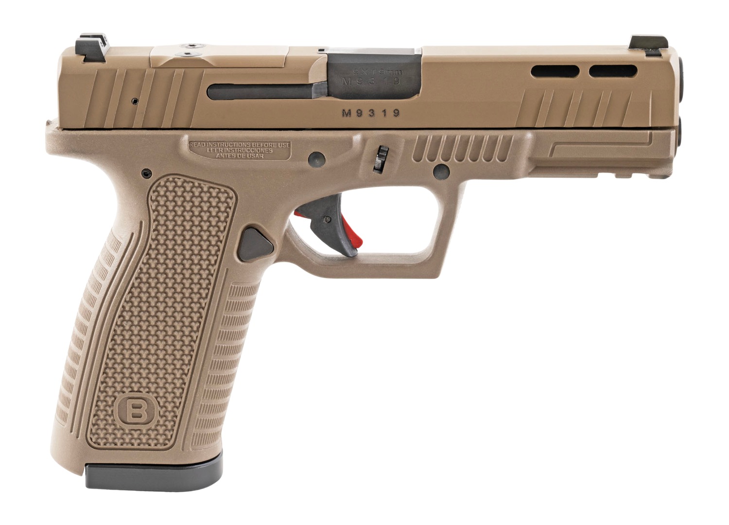 BERSA BP9FSFDEOR      BP9 9MM OR 4.25"17R      FDE