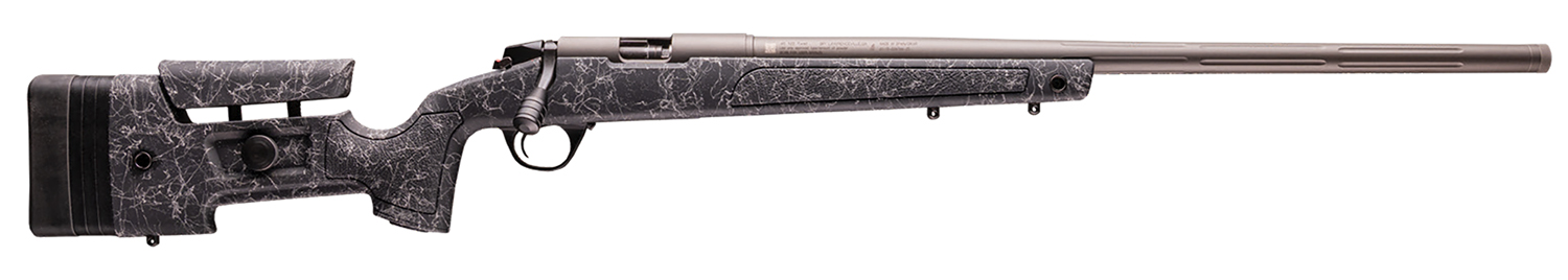 CVA PR5020N Endura LRH 45 Cal 26 Tungsten Cerakote Fluted Threaded Barrel, Drilled & Tapped Stainless Steel Receiver, Fixed Black w/Tungsten Webbing Synthetic Stock