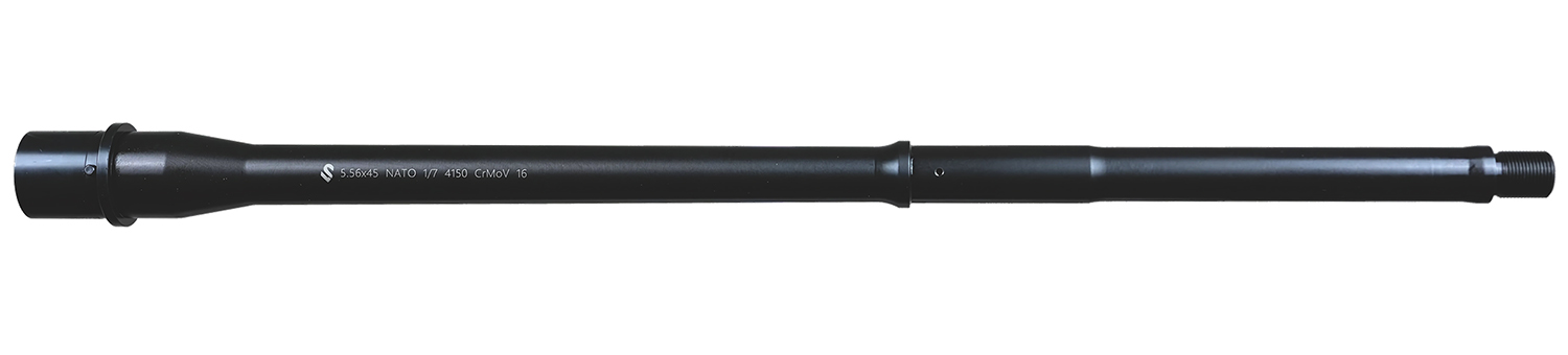 Lead & Steel Llc LS556PEN-MID-16 5.56mm 16" Pencil Profile Features M4 Feed Ramps Mid-Length