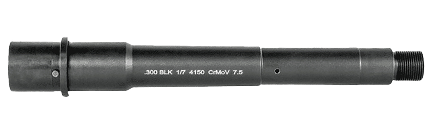 Lead & Steel Llc LS300-7.5 300 Blackout 7.50" Government Profile Features M4 Feed Ramps