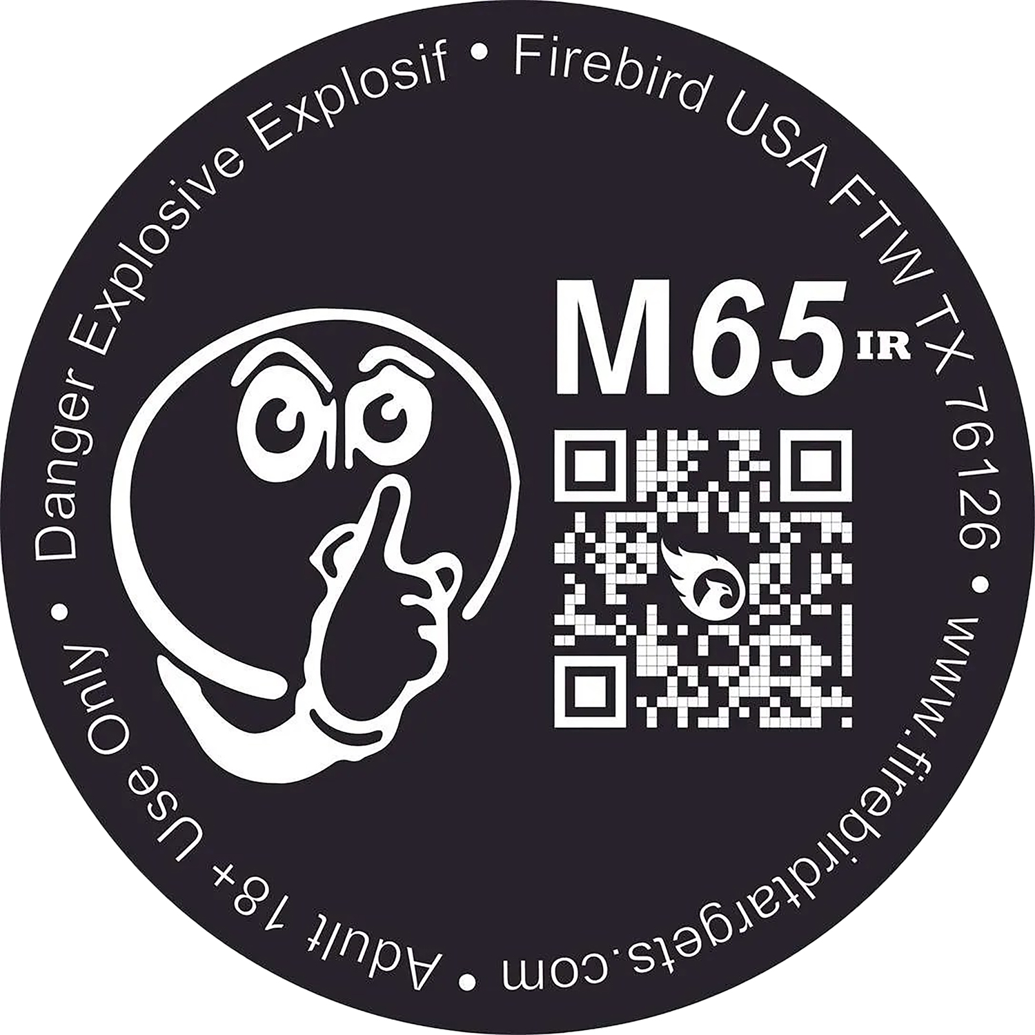 Firebird USA M65IR M65IR Moving Trajectory/Static Impact Enhancement Flash/Smoke/Sound Universal Firearm 65mm 10 Targets