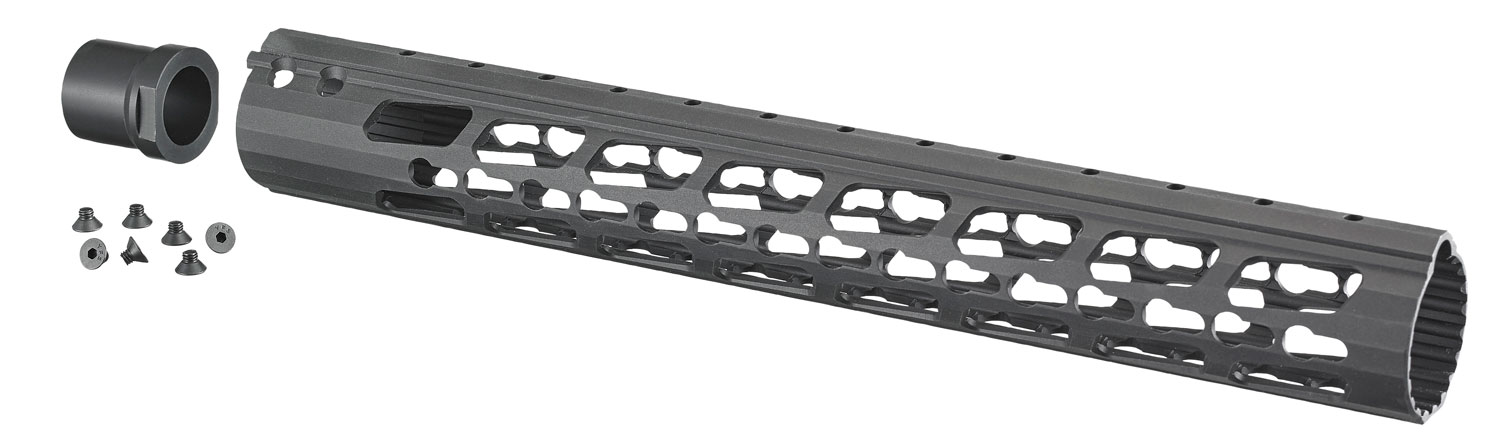 Ruger 90589 Precision Handguard 6061-T6 Aluminum Black Anodized 15"