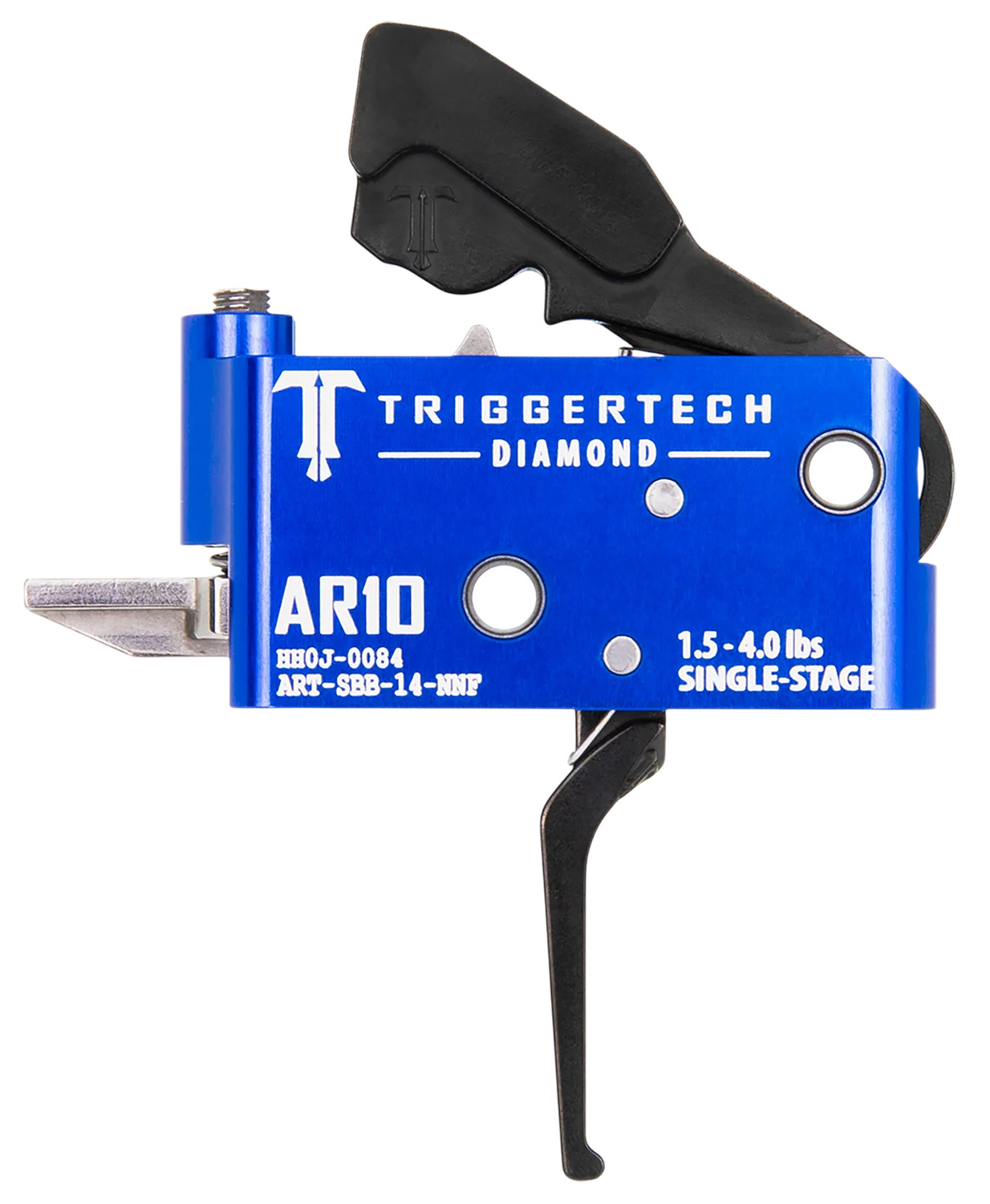 TriggerTech ARTSAB14NNF Diamond Black Straight Flat Fits AR-10 - TRIGGERTECH