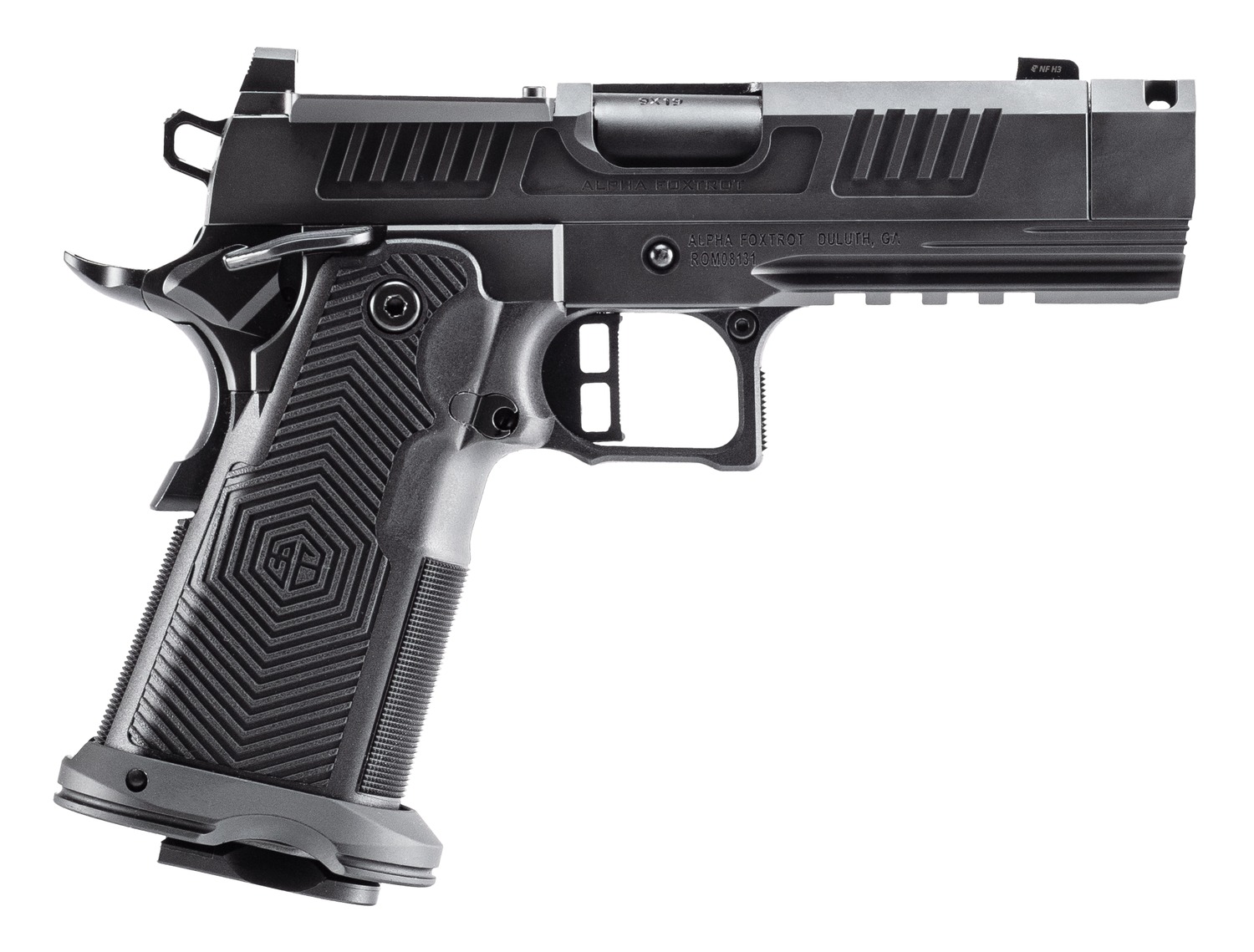 Alpha Foxtrot AF1911-Romulus 9mm 3.5" Compensated DLC Black - Alpha Foxtrot - 9mm Luger