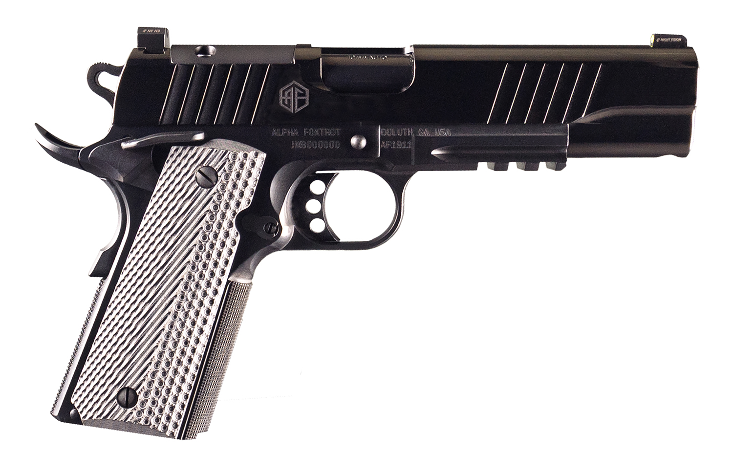 Alpha Foxtrot AF1911 Enhanced 70 Series Handgun 10mm 7rd Magazine 5 Barrel Black RMSc Optic Ready
