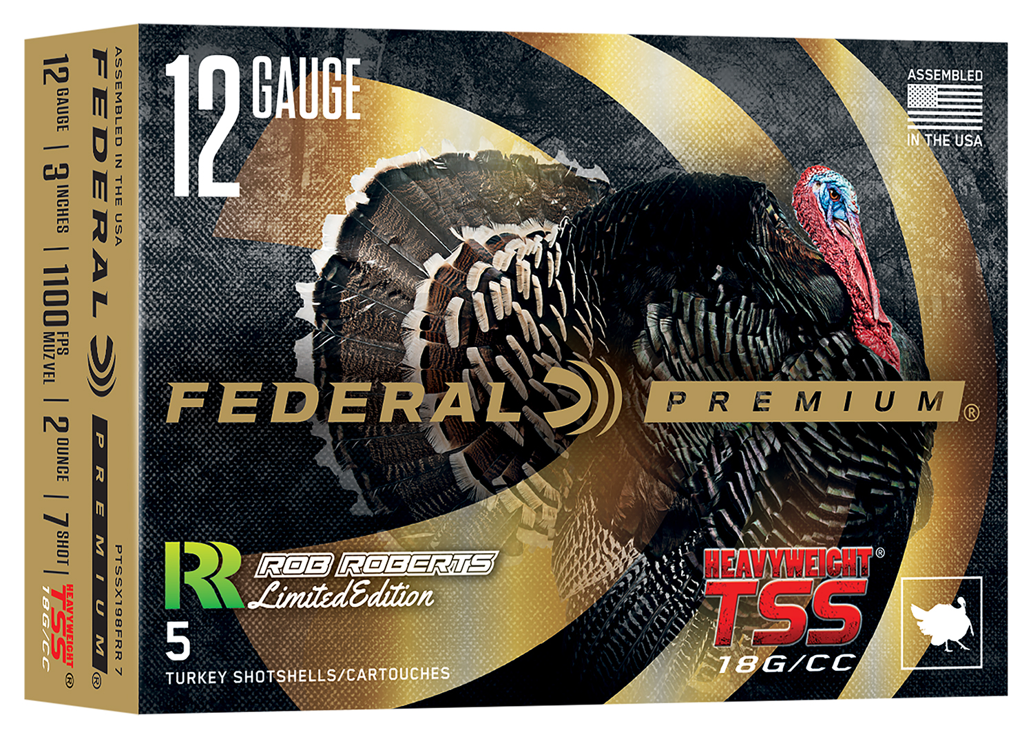 Federal PTSSX198FRR7 Heavyweight TSS 12Gauge 3" 2oz Tungsten 7Shot 5 Per Box/10 Case