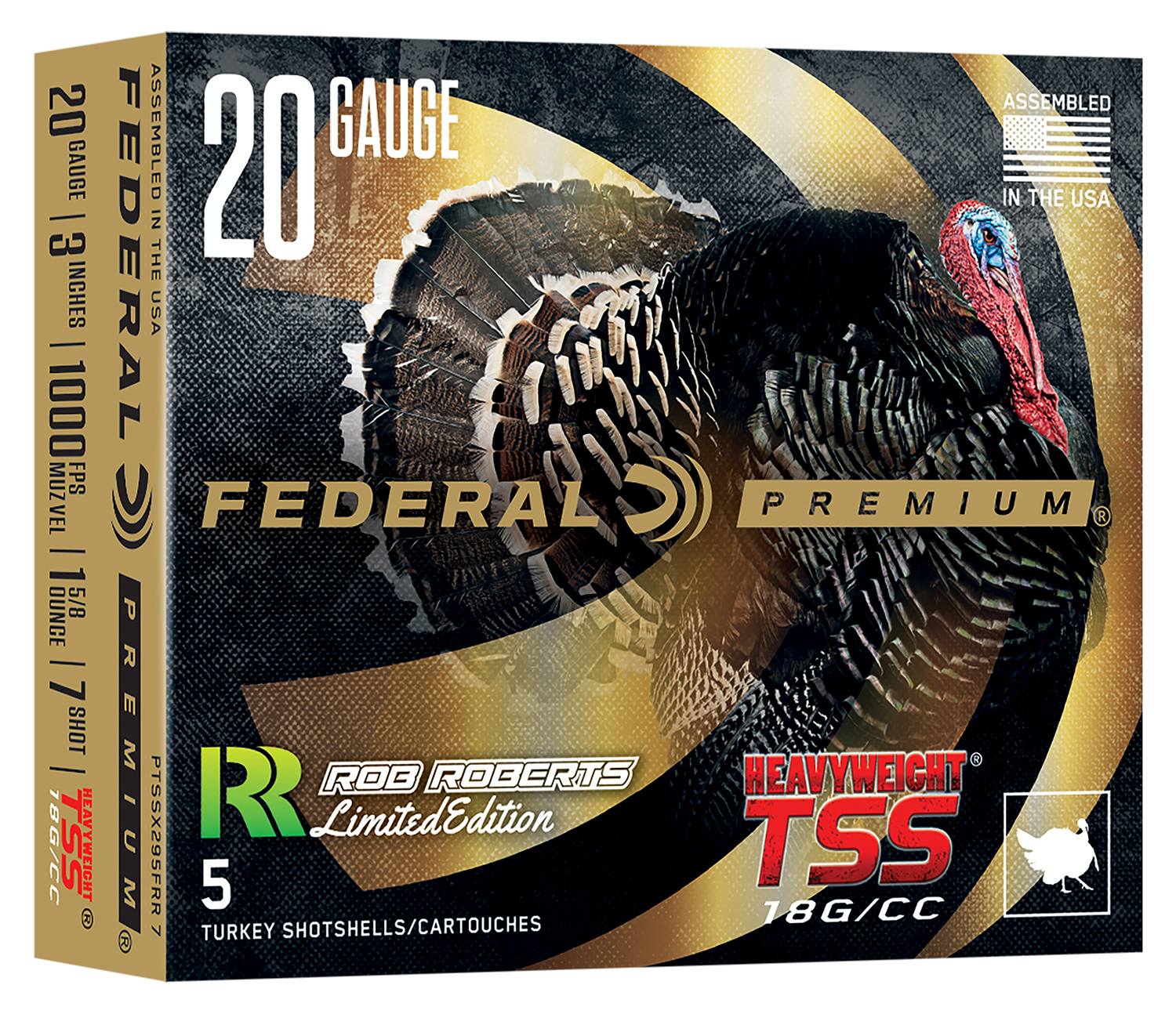 Federal PTSSX295FRR7 Heavyweight TSS 20Gauge 3" 1 5/8oz Tungsten 7Shot 5 Per Box/10 Case - Federal Premium Ammunition