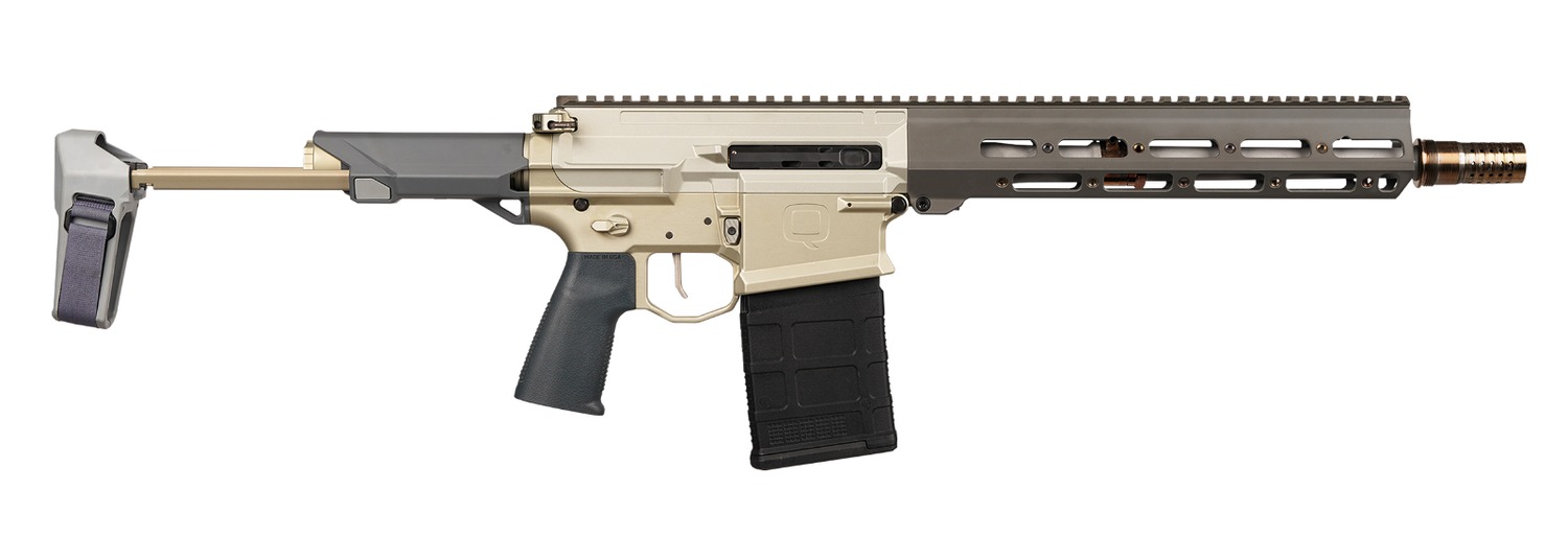 Q LLC BOOMBOX-86-12IN-PISTOL Boombox  8.6 Blackout 20+1 12" Bead Blasted Threaded Barrel, M-LOK Handguard, Aluminum Receiver w/Picatinny Rail, Black Pistol Brace, Black Polymer Grip