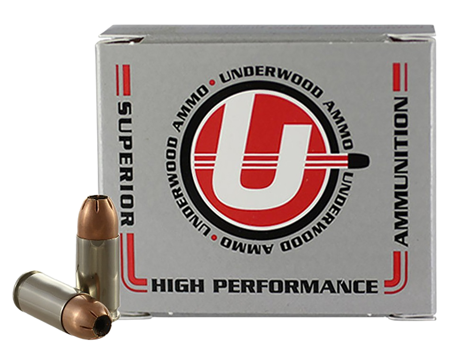 Underwood 134 9mm +P 124GR XTP JHP Ammo 20 Rounds Nickel-Plated